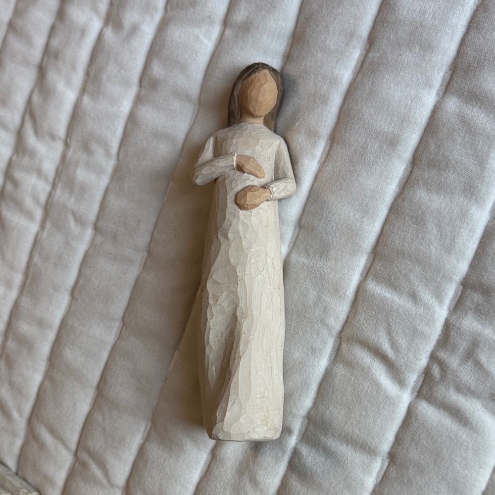 Willow Tree Cream and Brown Figurine, ‘cherish’ pregnancy gift